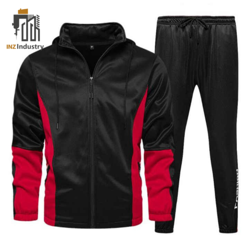 Black & Red Sports Wear Suit