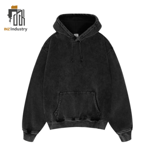 Black Fleece Hoodie For Men's
