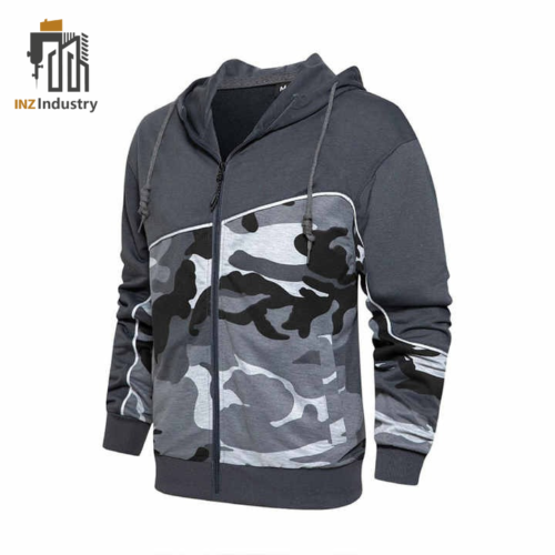 Gray Hooded Sports Suit